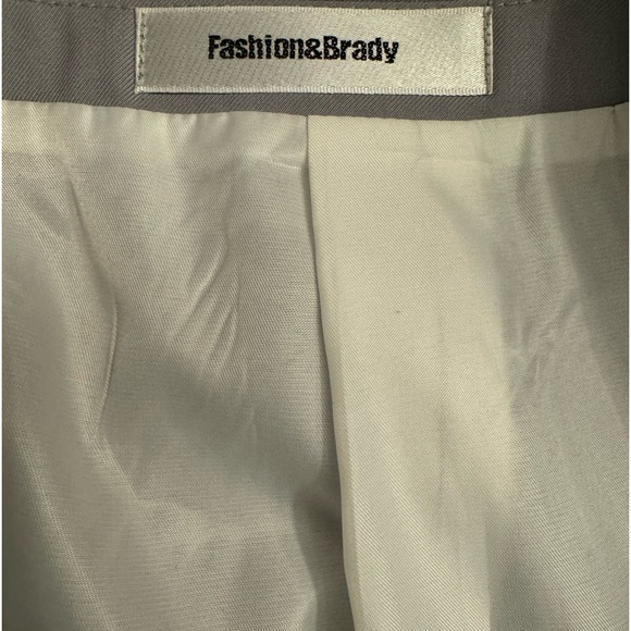 Nasir Silver Double Breasted Peaked Lapel Suit Size 44R - Picture 9 of 16